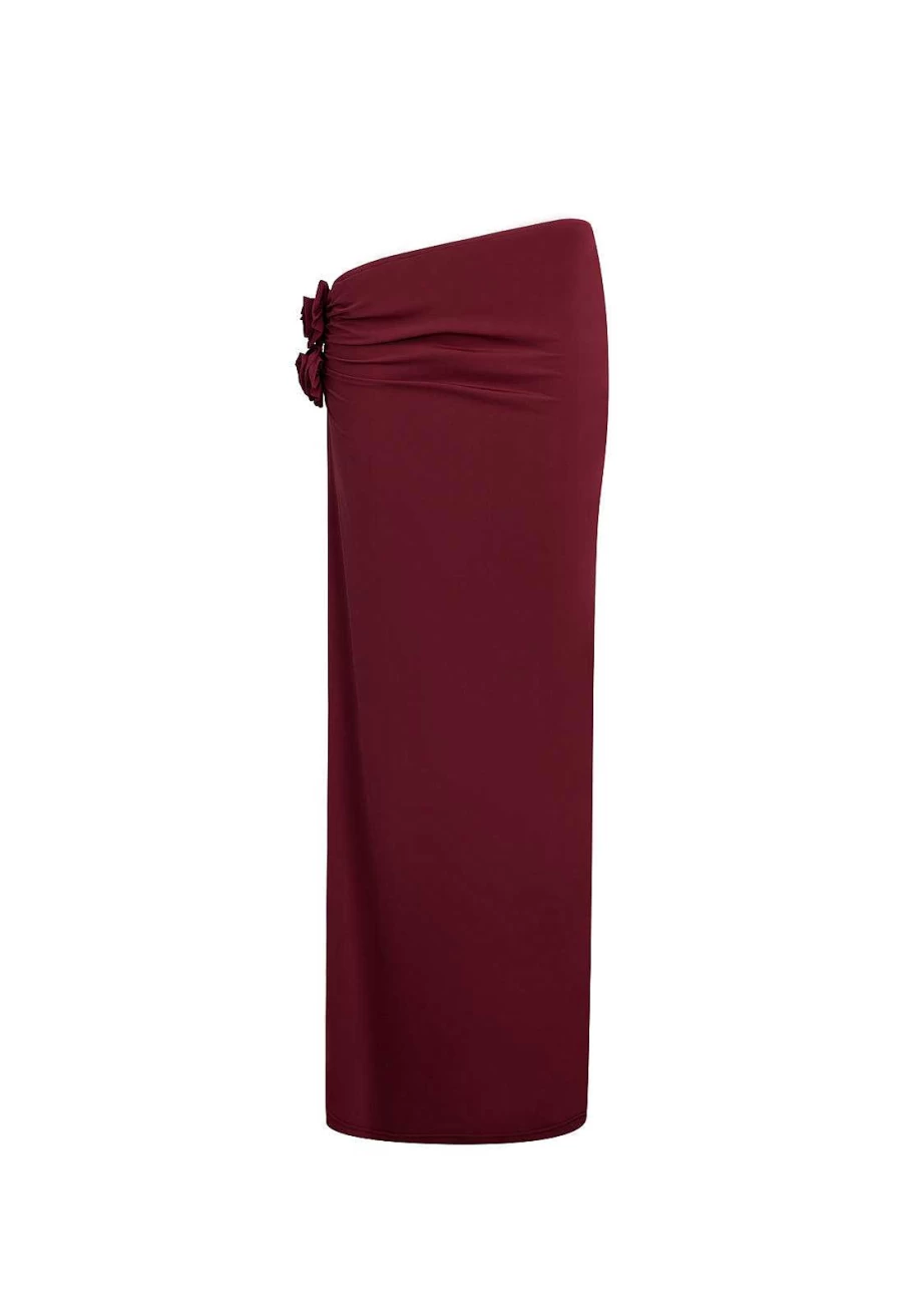 Lioness Women's Soul Mate Maxi Skirt - Boho Floral Print Long Beach Skirt