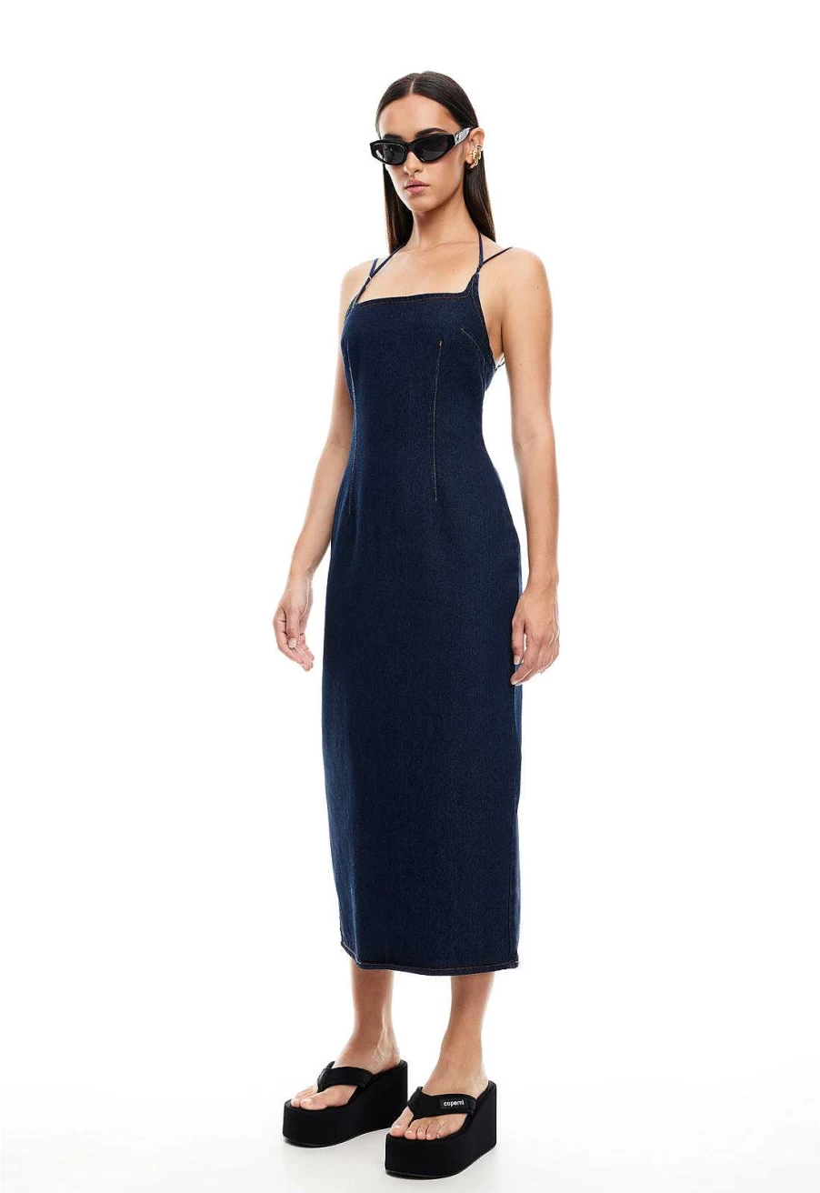 Lioness Women's Elegant Knee-Length Midi Dress for Formal Occasions