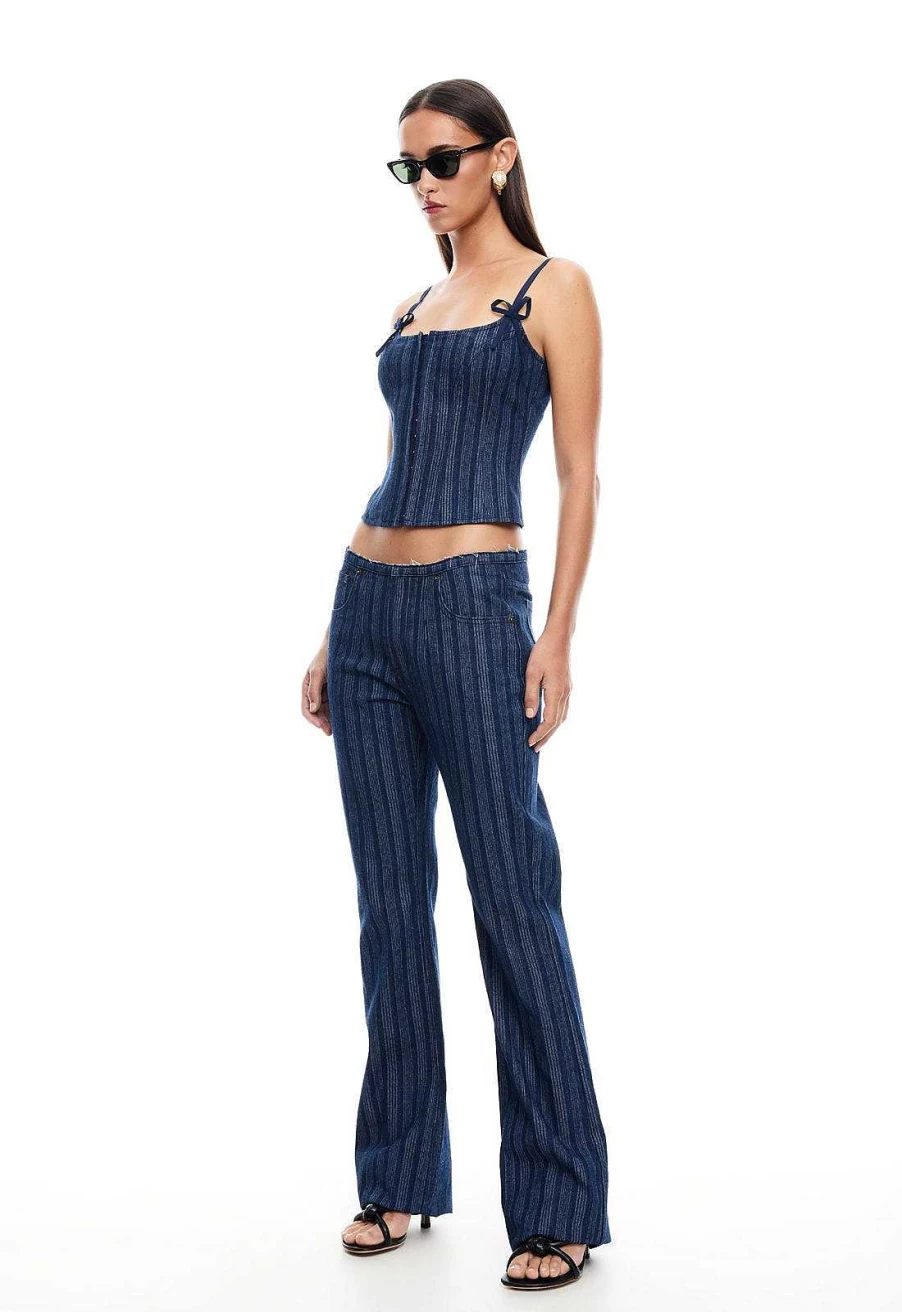 Lioness Women's High-Waisted Slim Fit Stretch Jeans - Charismatic Blue Denim
